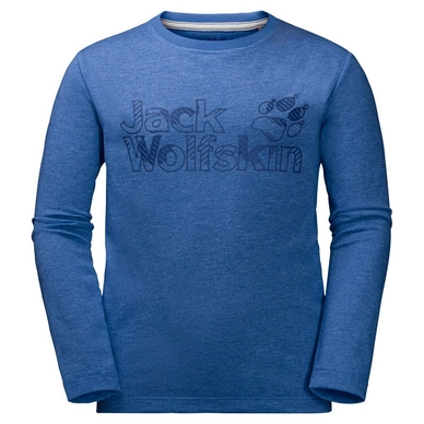 Longsleeve Jack Wolfskin Boys Ls Brand Tee Coastal Blue