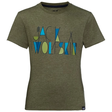 T-Shirt Jack Wolfskin Boys Brand Woodland Green