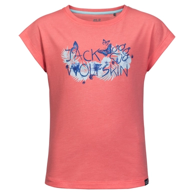 T-Shirt Jack Wolfskin Girls Brand Sugar Coral