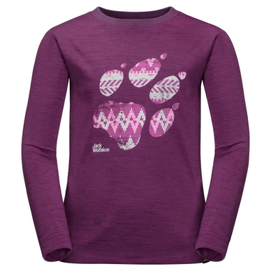 Longsleeve Jack Wolfskin Vargen Longsleeve Dark Orchid Kinder