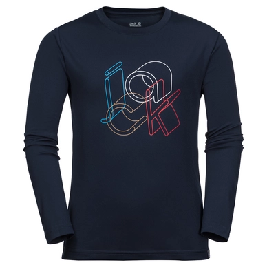 Longsleeve Jack Wolfskin Sunshine Hut Night Blue Kinder