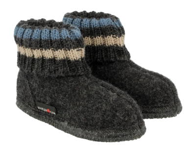 Pantoffel Haflinger Kids Paul Graphit