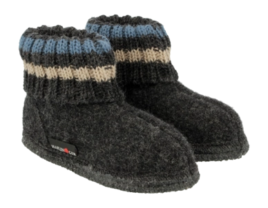 Pantoufles Haflinger Unisexe Paul Graphit