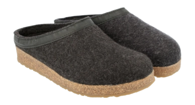 Pantoffel Haflinger Unisex Grizzly Torben Graphit