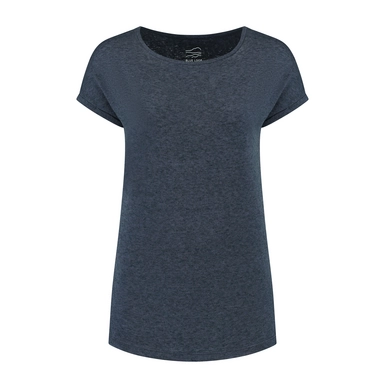 T-Shirt Blue Loop Women Woolcel T Mood Indigo