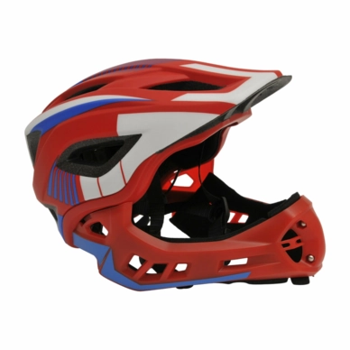 Helm Kiddimoto IKON Full Face Rood Blauw