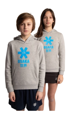Trui Osaka Kids Deshi Hoodie Blue Star Heather Grey