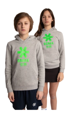 Trui Osaka Kids Deshi Hoodie Green Star Heather Grey