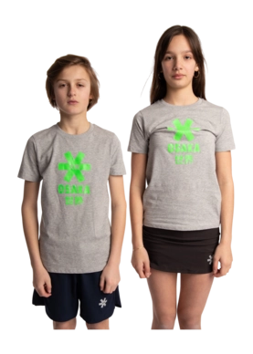 T-Shirt Osaka Kids Deshi Tee Green Star Heather Grey