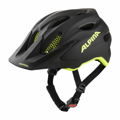 Helm Alpina Junior Carapax Flash Black Neon Yellow Matt