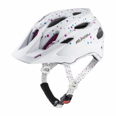 Helm Alpina Junior Carapax White Polka Dots Matt