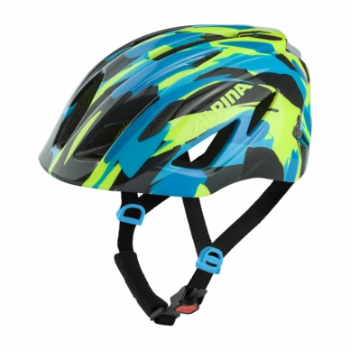Helm Alpina Junior Pico Flash Neon Blue Green Gloss