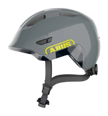 Helm Abus Kids Smiley 3.0 ACE LED Shiny Grey