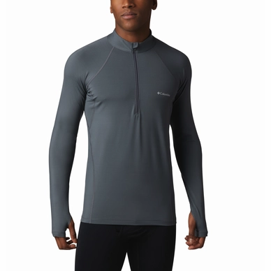 Skipully Columbia Men Midweight Stretch Long Sleeve Half Zip Graphite