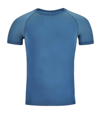 T-Shirt Odlo Homme à Col Rond S/S Performance Light Eco Blue Wing Teal Saxony Blue