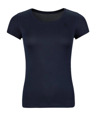 T-Shirt Odlo Femme à Col Rond S/S Active F-Dry Light Dark Sapphire