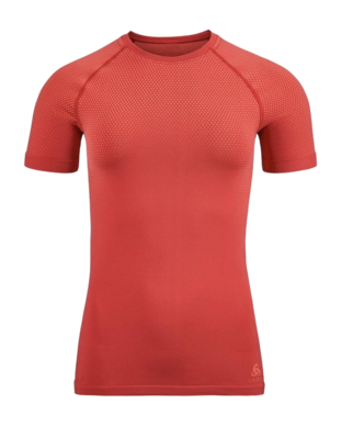 Unterhemd Odlo Crew Neck S/S Performance Light Eco Women American Beauty
