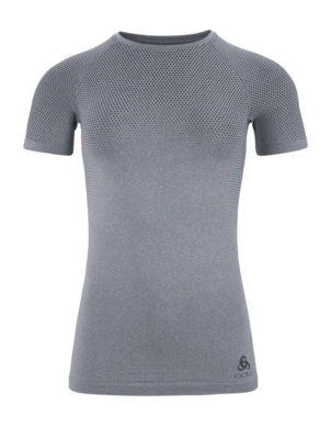 Unterhemd Odlo Crew Neck S/S Performance Light Eco Women Grey Melange