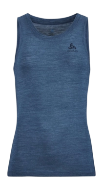 Débardeur Odlo Femme à Col rond Singlet Natural Perform Blue Wing Teal Melange
