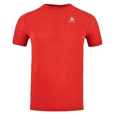 T-Shirt Odlo Men's Crew Neck S/S Essential Seamless Firelight Melange