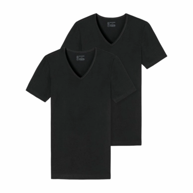 T-Shirt Schiesser Men 173982 Black (set van 2)