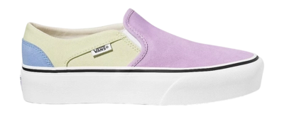 Vans Women Asher Platform Color Block Light Purple Multi
