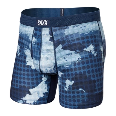 Boxershorts Saxx Droptemp Cooling Mesh Herren Cloud Drop Camo - Navy
