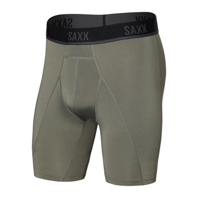 Boxershorts Saxx Kinetic Long Leg Black Cargo Grey