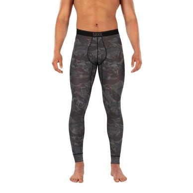 Sports Leggings Saxx Men Quest Tights Navy Mountainscape