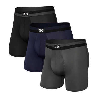 Boxer Shorts Saxx Men Sport Mesh Black/Navy/Graphite 3-Pack