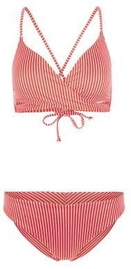 Bikini O'Neill Femme Baay Maoi Red Simple Stripe