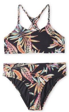 Bikini O'Neill Fille Tropics Black Tropical Flower