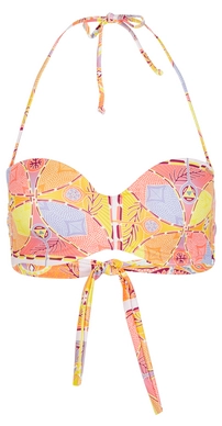 Bikini Oberteil O'Neill Havaa Damen Yellow Scarf Print