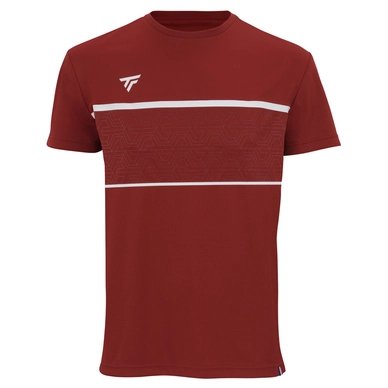 Tennis Shirt Tecnifibre Men Team Tech Cardinal