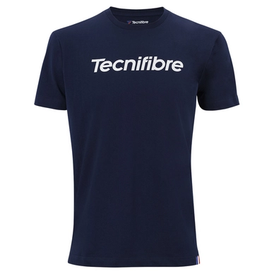 Tennisshirt Tecnifibre Boys Team Junior Cotton Marine
