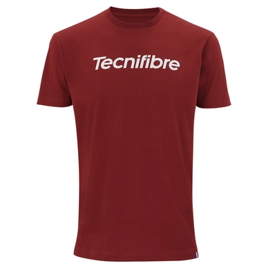 Tennisshirt Tecnifibre Boys Team Junior Cotton Cardinal