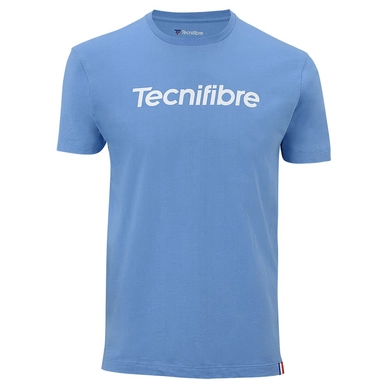 Tennisshirt Tecnifibre Boys Team Junior Cotton Azur