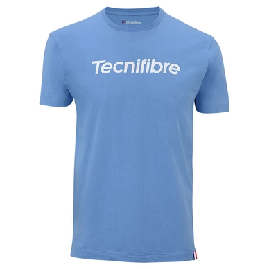 T-shirt de Tennis Tecnifibre Men Team Coton Azur