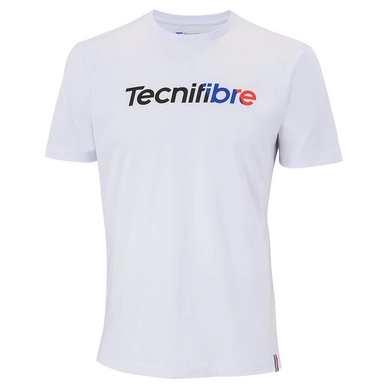 Tennisshirt Tecnifibre Boys Club Junior White