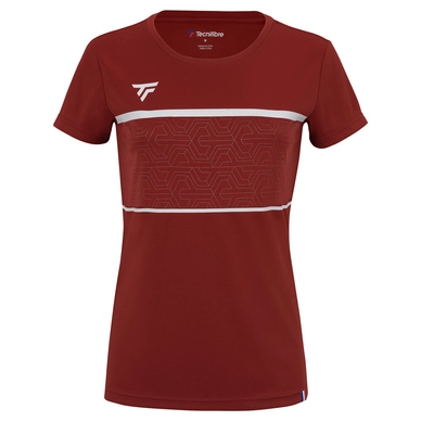 Tennisshirt Tecnifibre Girls Team Junior Tech Cardinal