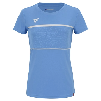 Tennisshirt Tecnifibre Girls Team Junior Tech Azur