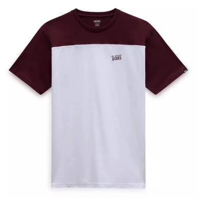 T-Shirt Vans Men Script Crew Block White Port Royale '24
