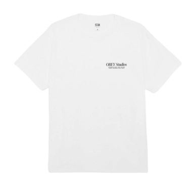T-Shirt Obey Men Studios White 24