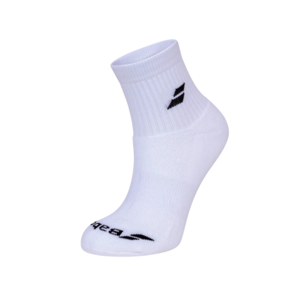 Tennissok Babolat Quarter White White (3-pack)