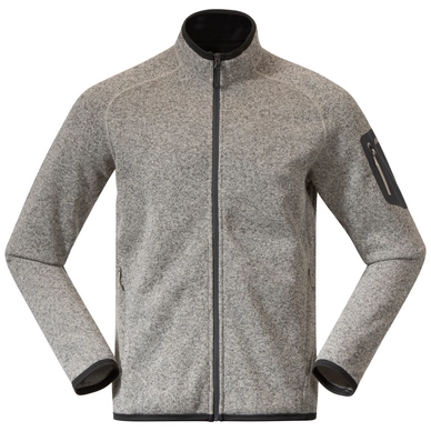 Gilet Bergans Men Kamphaug Knitted Jacket Chalk Sand