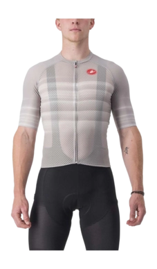 Fietsshirt Castelli Mens Climber'S 3.0 Sl2 Jersey Silver Gray