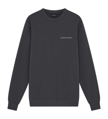 Pullover Lyle & Scott Embroidered Crewneck Herren Gunmetal