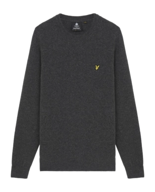 Pull Lyle & Scott Homme Blend Jumper Gunmetal Marl