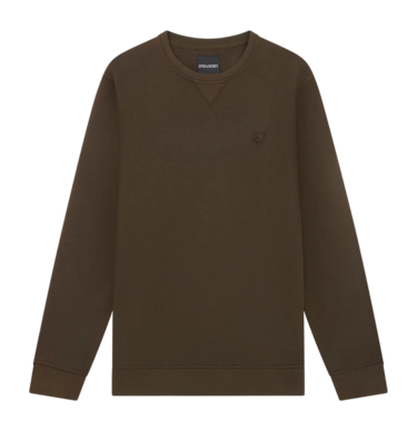Crewneck Lyle & Scott Men Tonal Eagle Olive