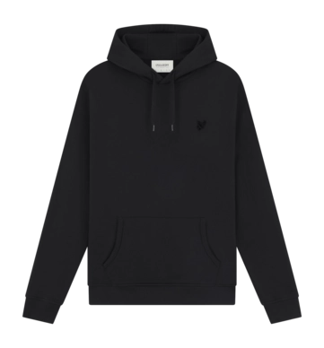 Lyle & Scott Men Tonal Eagle Jet Black Hoodie